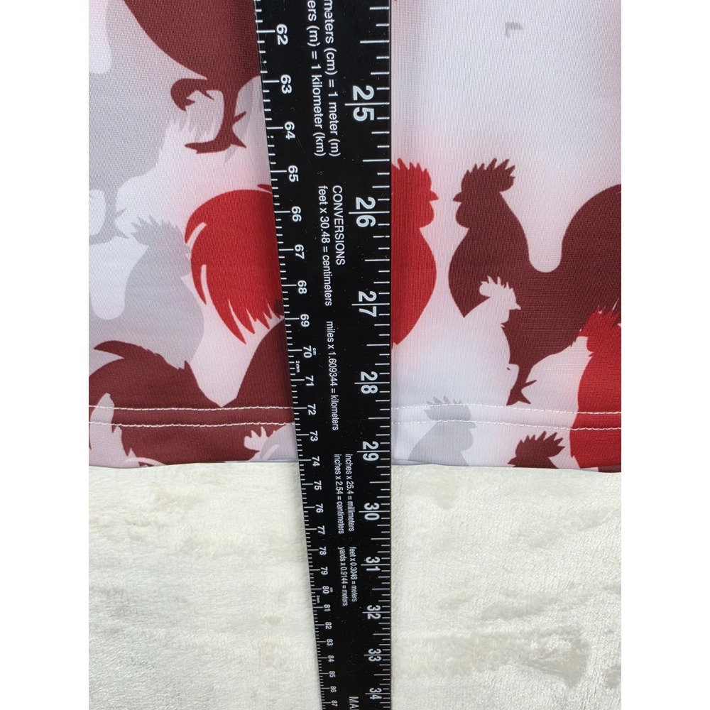 Vida Ranchera Mens Large Performance Polo Red Rooster Print 1st Anniversary NWT - Picture 9 of 9